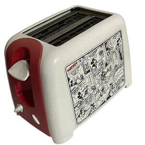VillaWare V55203 Mickey's Funnies Toaster, Red/White Disney